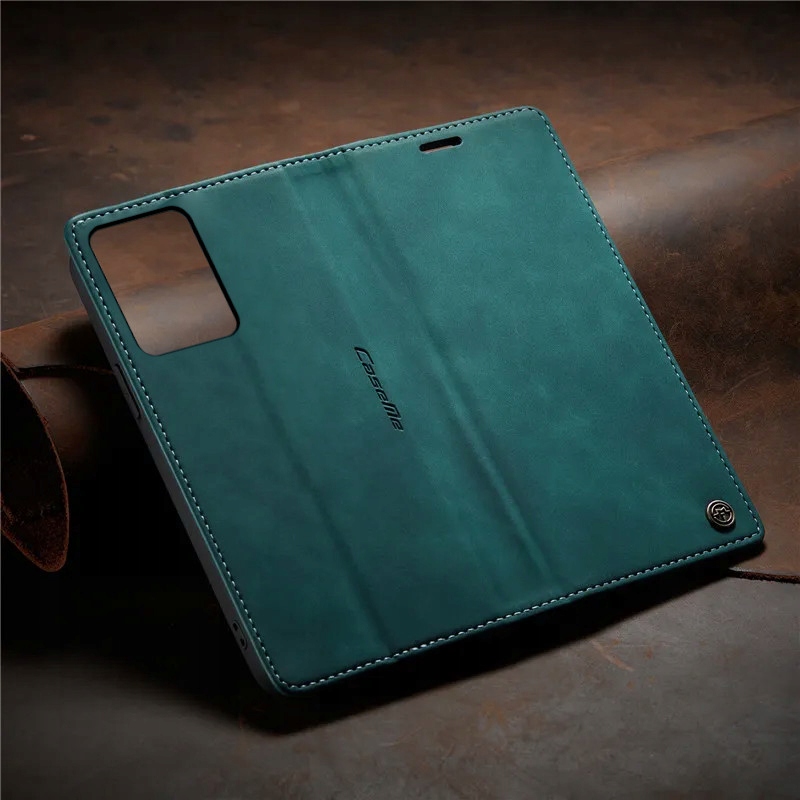 ETUI PORTFELOWE SKÓRZANE CASEME SMART MAGNET DO REDMI NOTE 12 4G + SZKŁO Kolekcja ETUI SKÓRZANE CASE ME