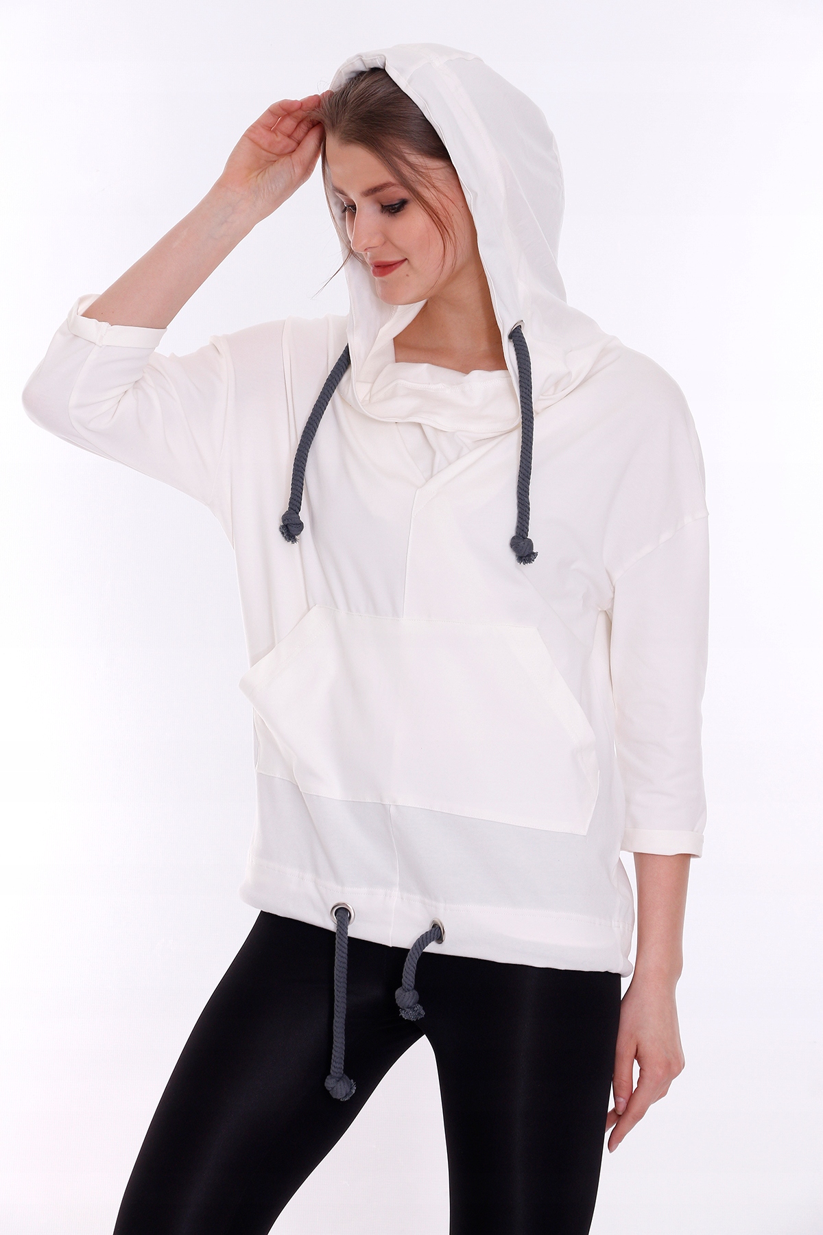 

Fashion-hunt Bluza Oversize Z Kominem / Kapturem
