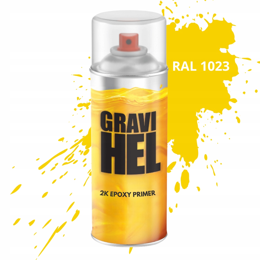 Ral 1023 2K Podkład Epoksydowy Antykorozyjny Do Stali Farba Spray 400ML