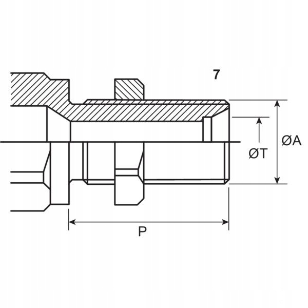 Szybkozlacze gniazdo hydrauliczne MF M18x1 5 AG 3C Part number K3CFPV11815F1