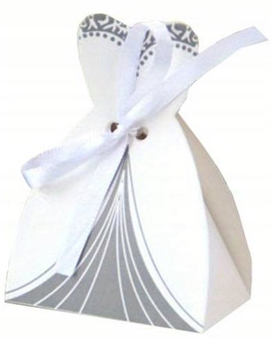 KÖSZÖNETAJÁNDÉK VENDÉGEKNEK ESKÜVŐ PRALINÉ 1 DB Szín fehér