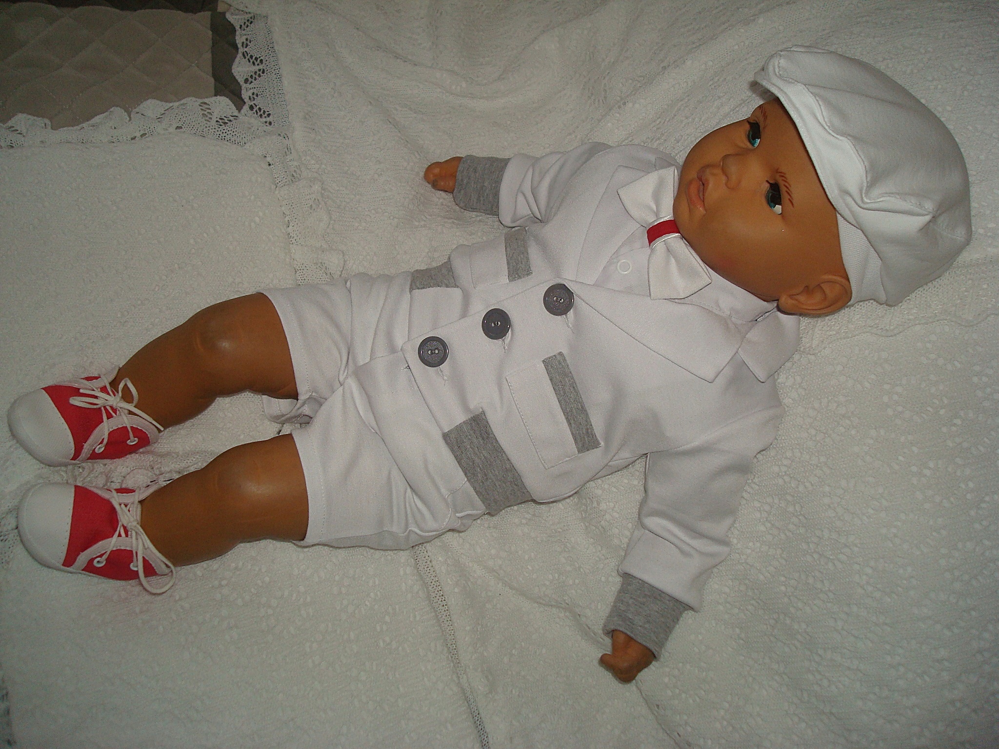 KOMPLET LATO UBRANKO /CHRZTU /WESELE/ SPODENKI 92 Marka bez marki