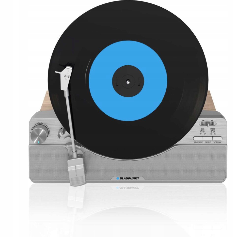VERTIKÁLNÍ AUTOMATICKÝ GRAMOFON BLAUPUNKT VT100SL BLUETOOTH Barva stříbrná