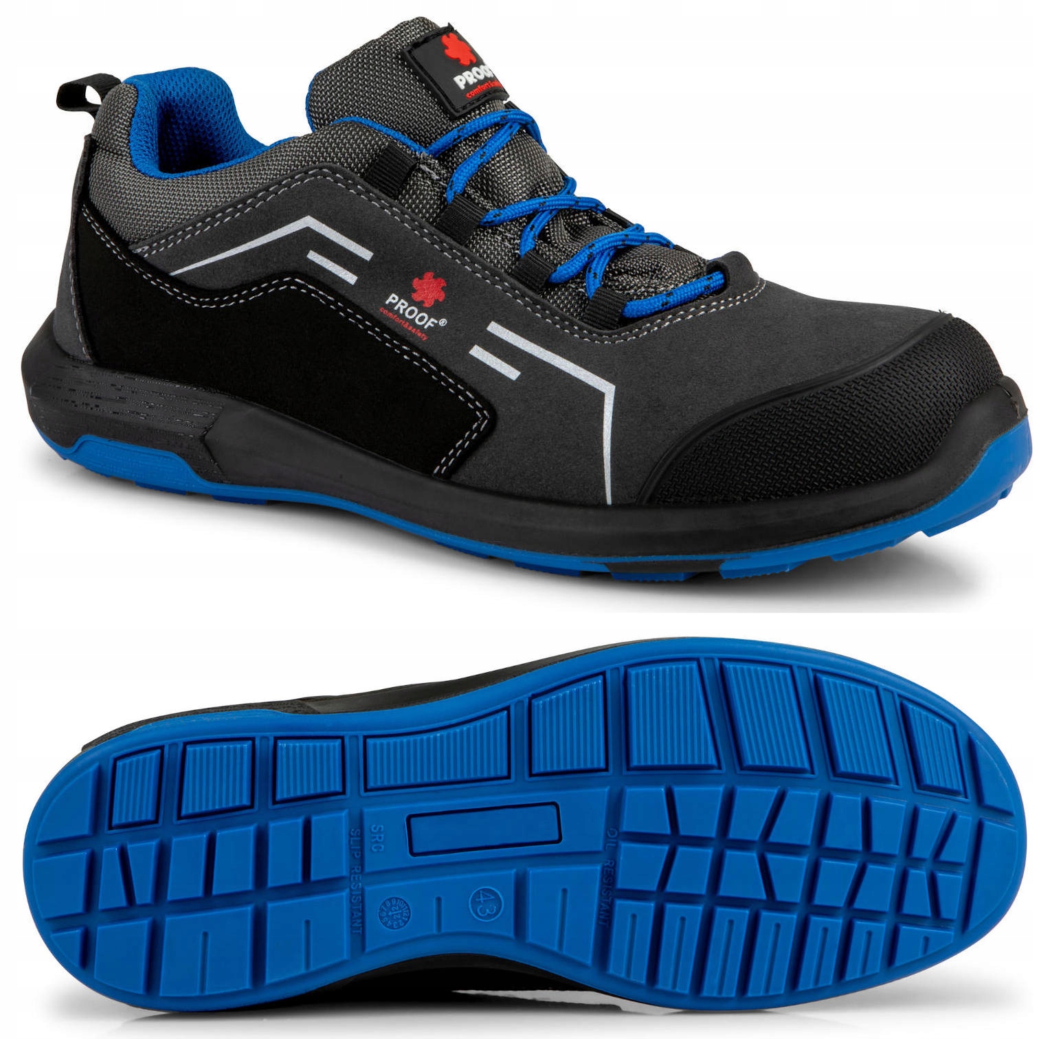 BUTY TREKKINGOWE ROBOCZE OCHRONNE PÓŁBUTY PROOF KAPS7 S3 SRC ROZ. 45 Oryginalne opakowanie producenta pudełko