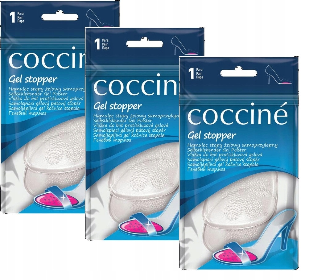 

Coccine Zestaw 3X Żelowe Hamulce Stopy Samoprzylep