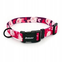 Levně Regulovatelný obojek Zamilované prasátko Psiakrew XL 36-50 cm