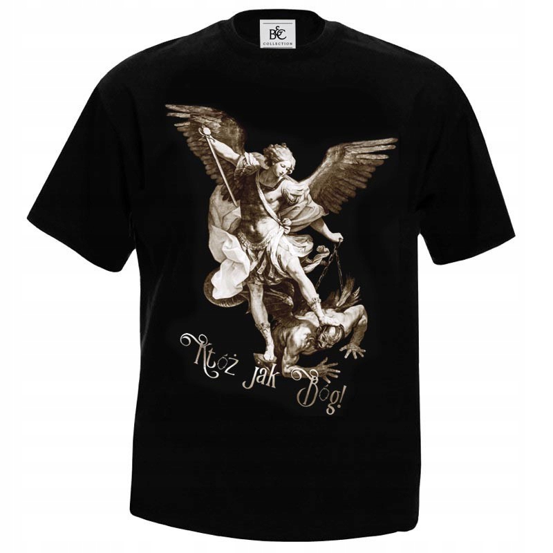 

Koszulka Męska Któż jak Bóg - S Archanioł Michał