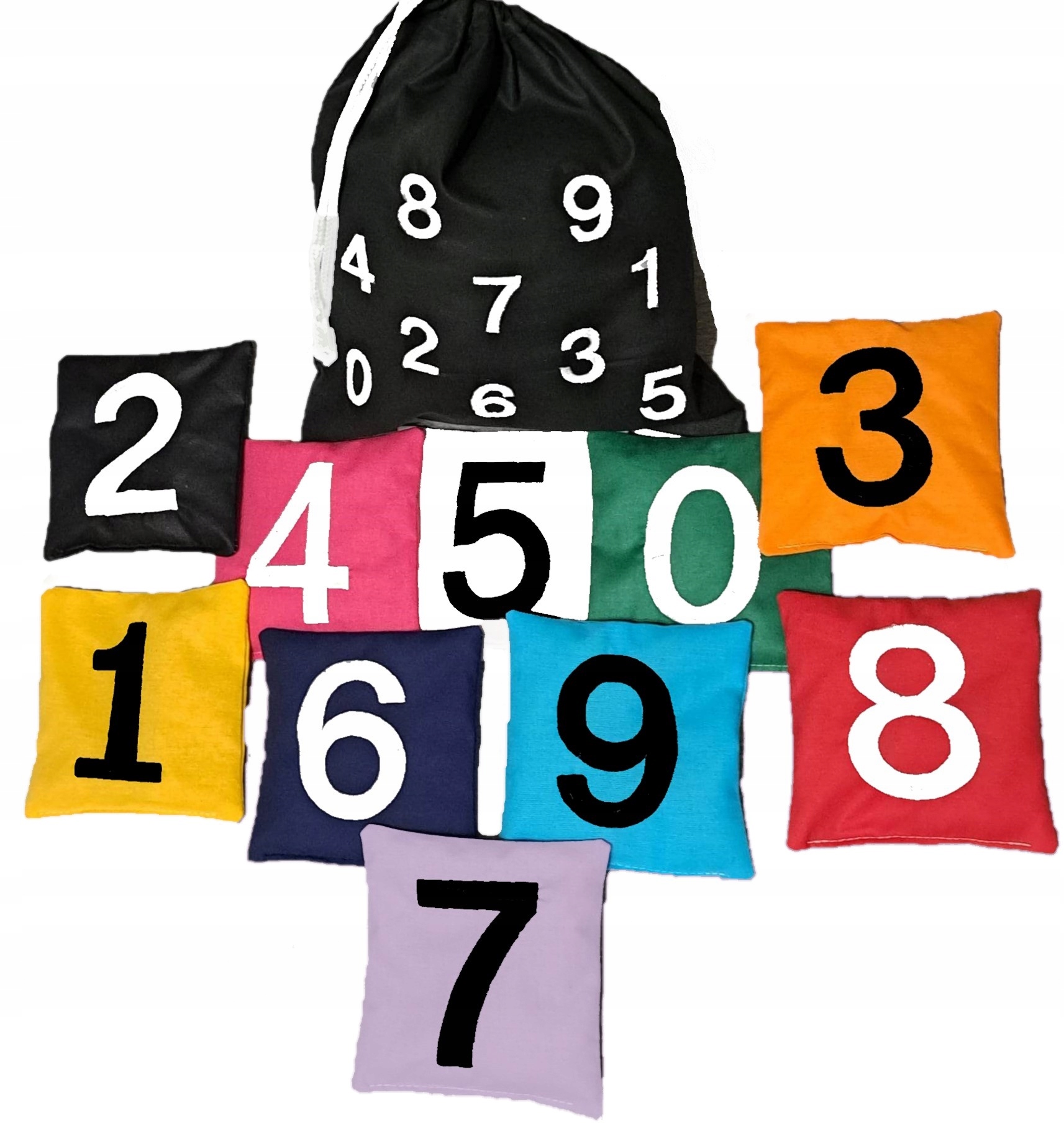 

Woreczki Sensoryczne Kolorowe Cyferki