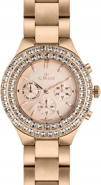 Zlaté Dámské hodinky Miyota růžové, elegantní a módní dárek