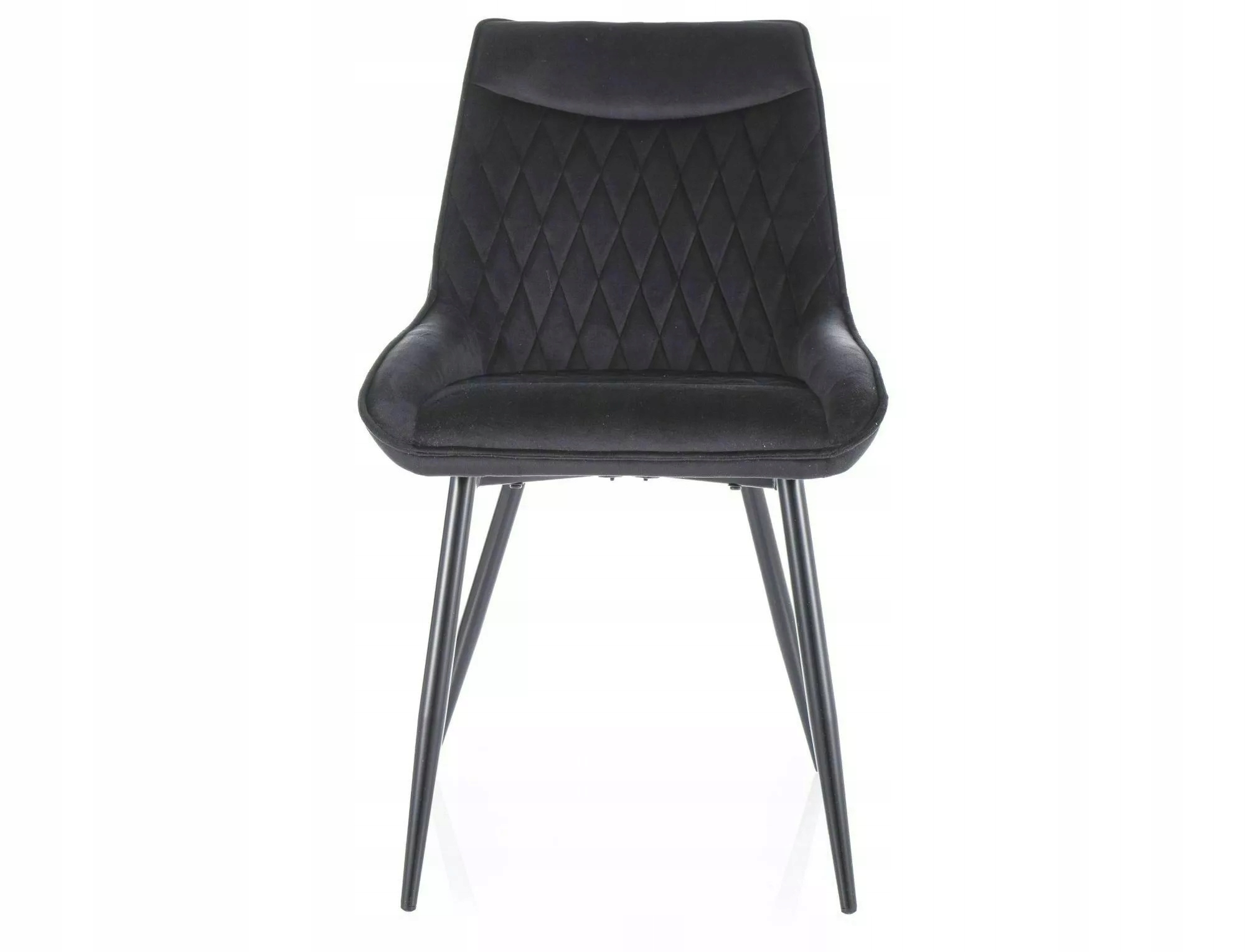 Čalúnená stolička Agat Velvet čierna Sig