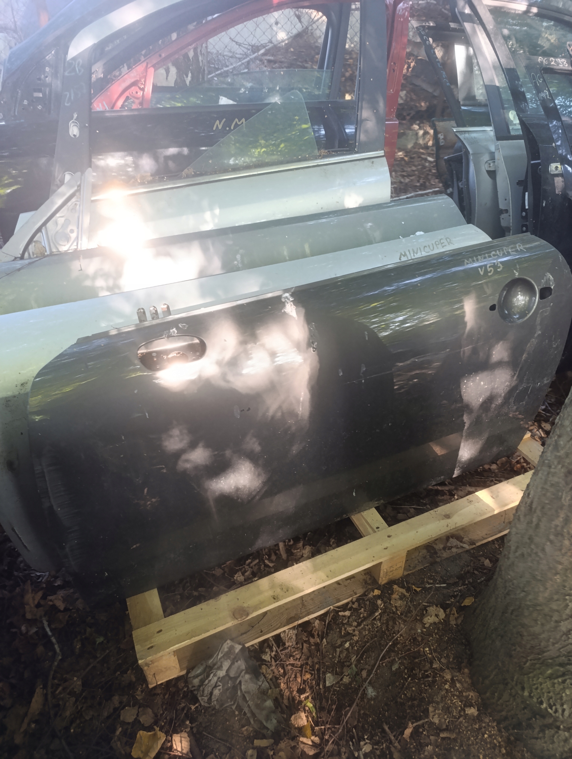door left front left front MINI COOPER R50 R53 DARK SILVER