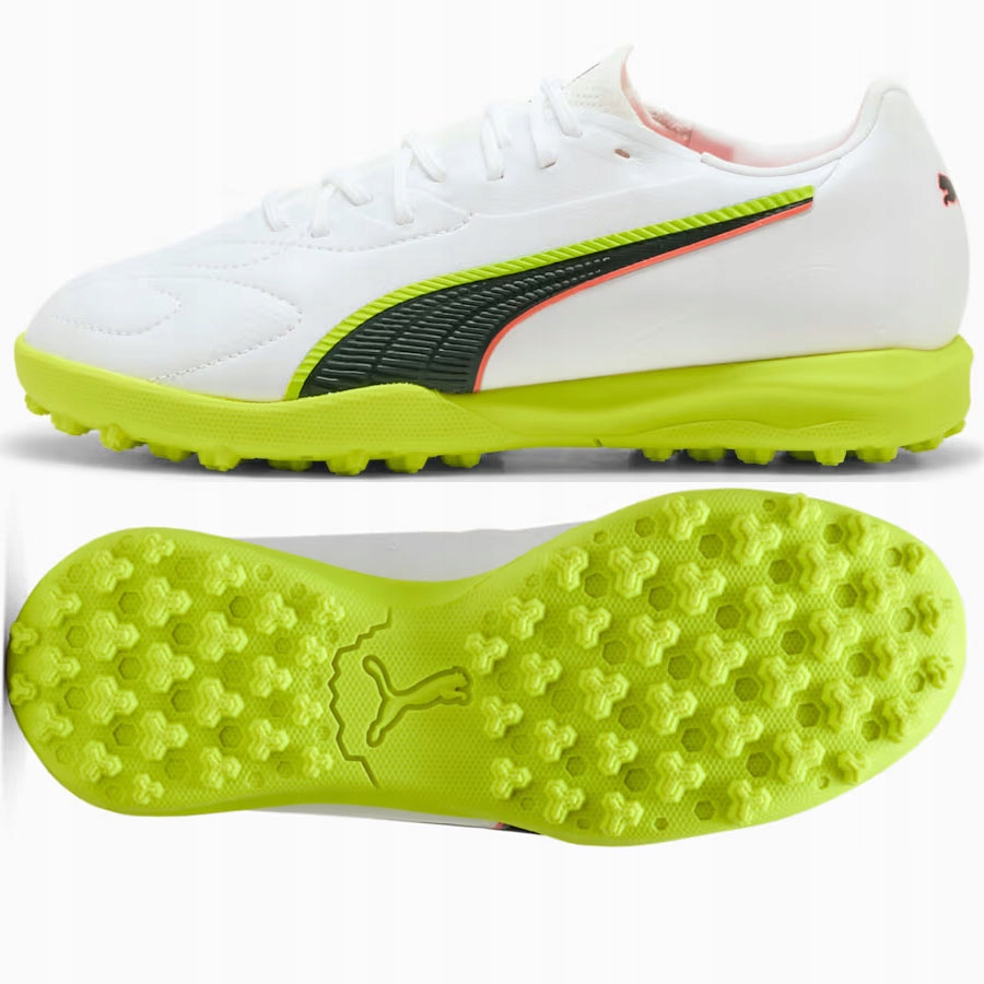 Boty Puma King 20 Match Jr Tt 108491-01 bílé 38 1/2