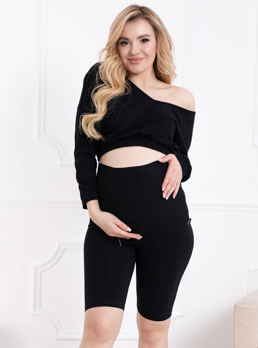 LEGGINSY CIĄŻOWE KOLARKI KRÓTKIE SPODENKI R. XXXL Cechy dodatkowe wysoki stan