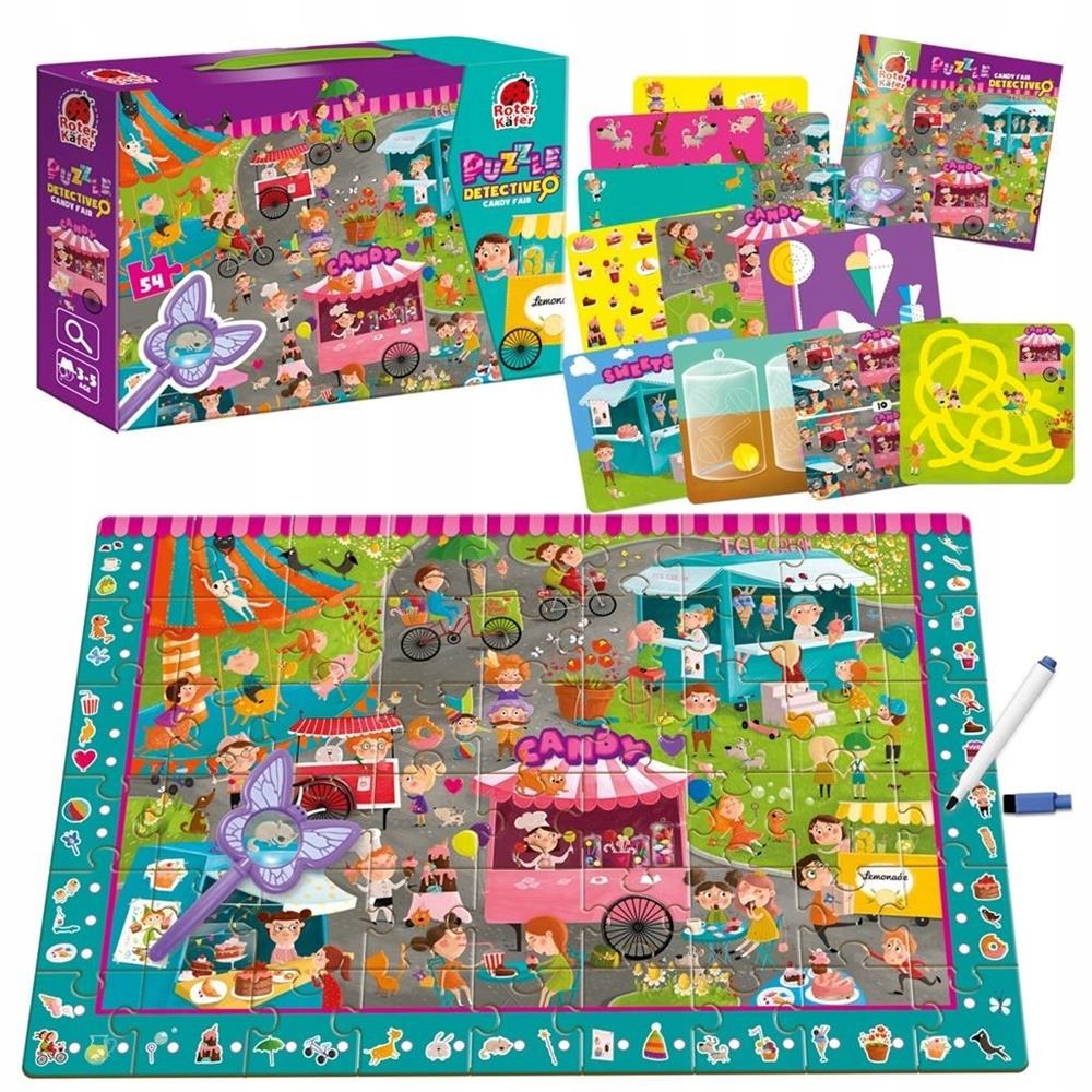 

Puzzle edukacyjne Detective Candy Fair