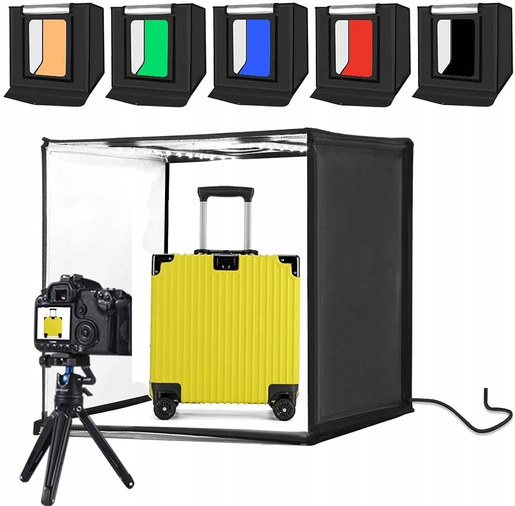 PU5060 Namiot Bezcieniowy do Zdjęć Bezcieniowych 60x60 cm Led 5500K