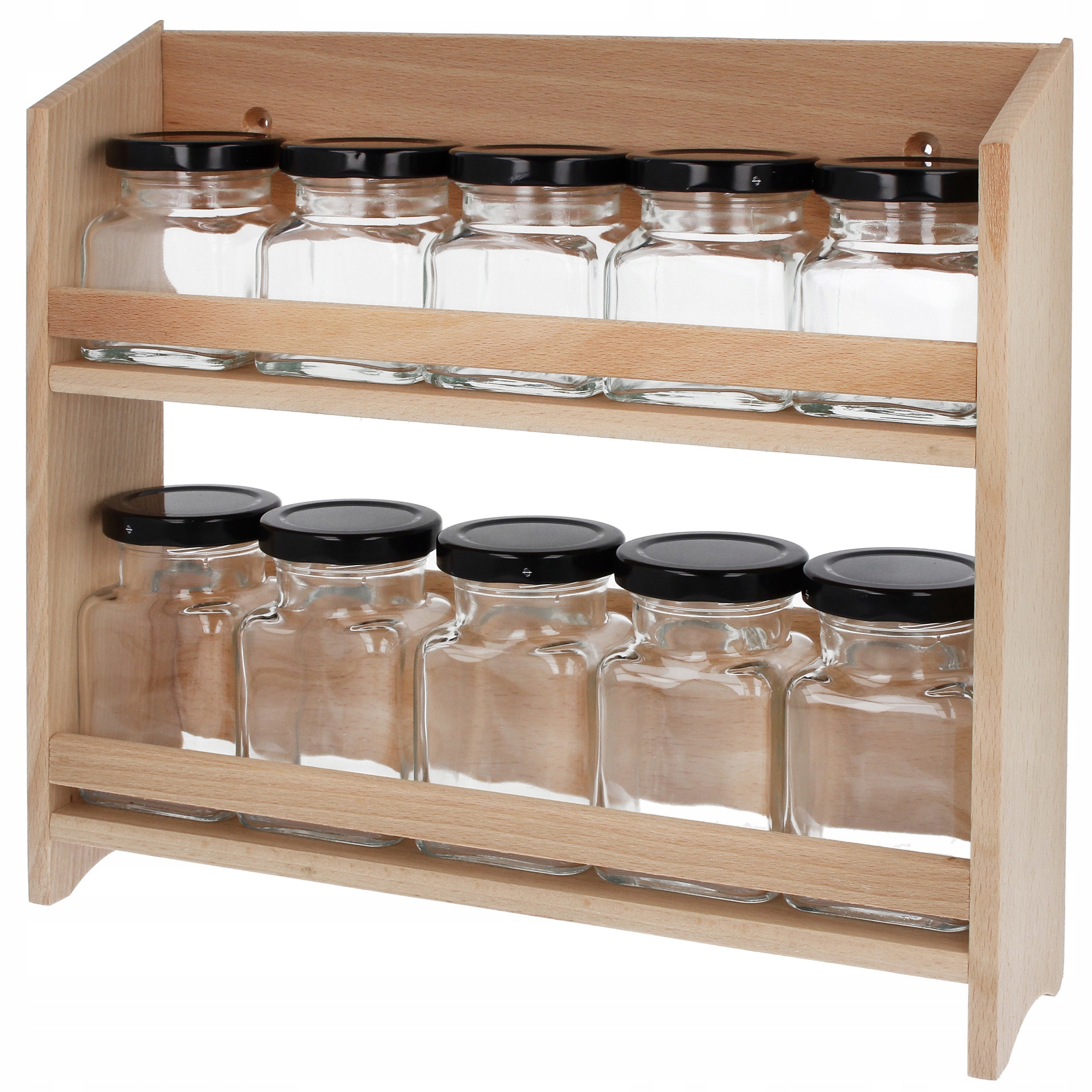 POJEMNIK POJEMNIKI NA PRZYPRAWY PRZYPRAWNIK ZESTAW Kolor odcienie brązu i beżu przezroczysty