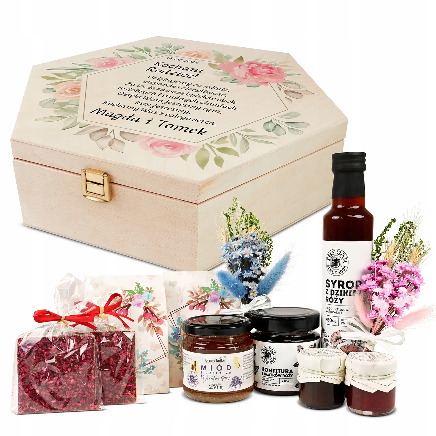 Dárková Krabička, Sada Poděkování Kmotrům, Potisk