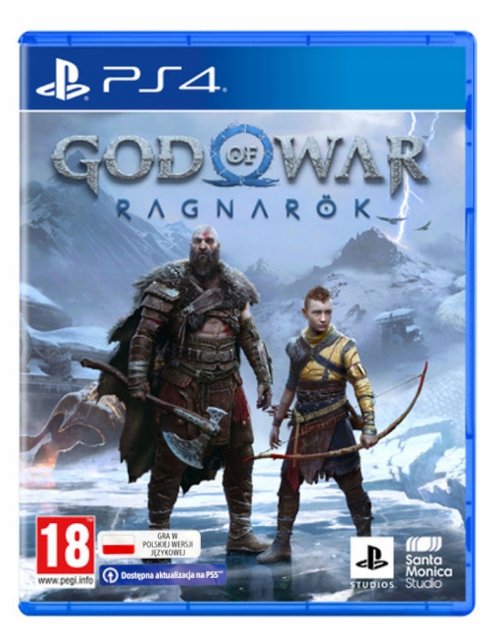 God of War Ragnarök PlayStation 4 (PS4) pudełkowa Polska okładka