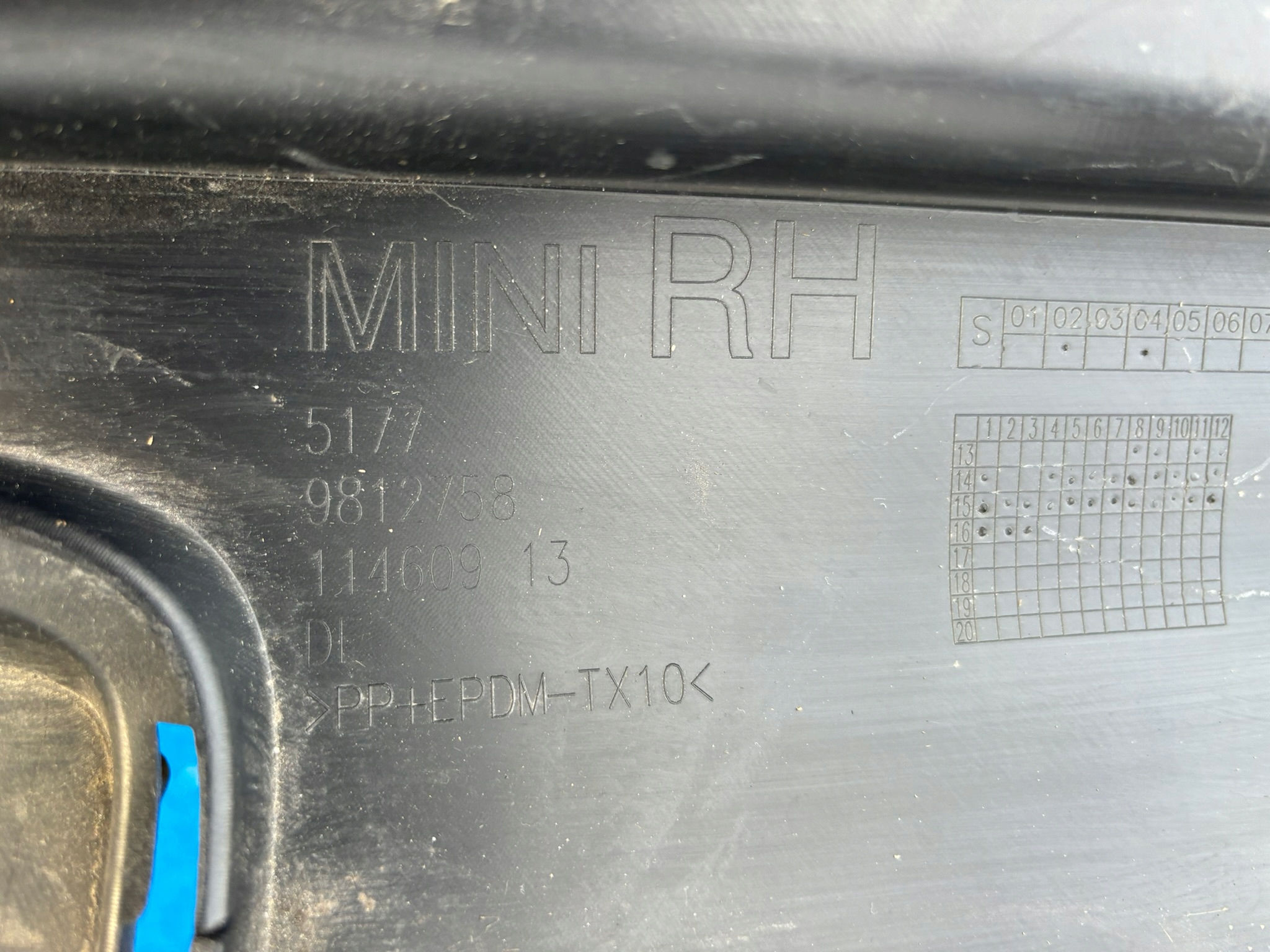 MINI COOPER COUNTRYMAN R60 S moulding threshold right threshold 51779812758 DN62