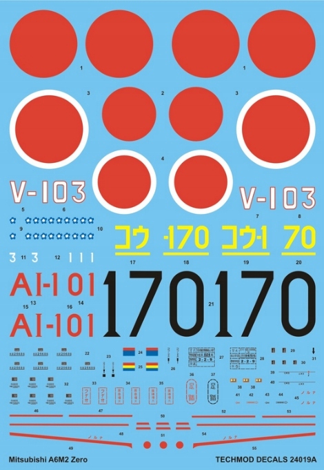 1:24 Kalka Mitsubishi A6M2 Zero Techmod 24019
