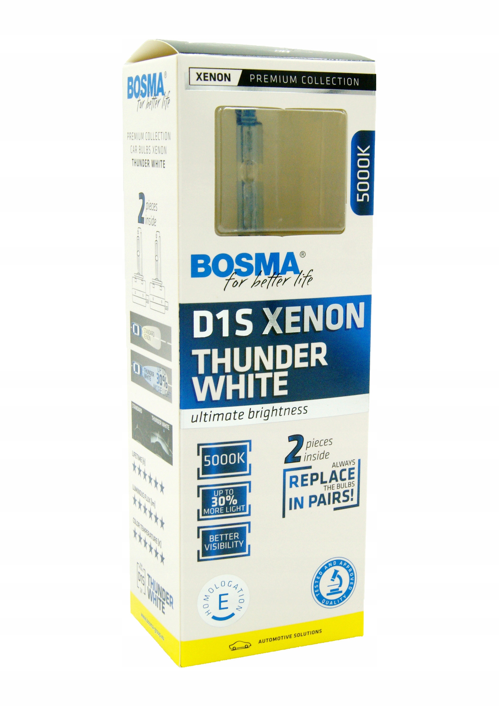

Bosma D1S Xenon Thunder White +30% 5000K 2szt