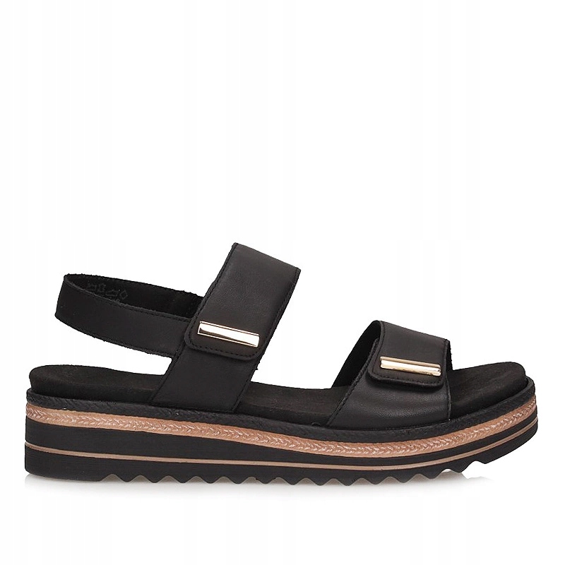 Denní černé dámské sandály Remonte D0Q59-00