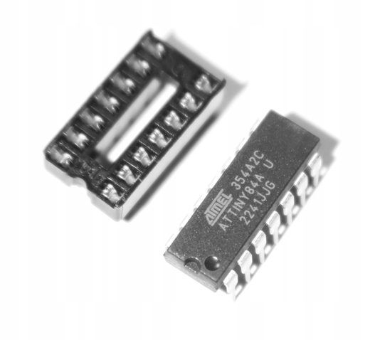 

Mikrokontroler ATTINY84A-20PU z podstawką