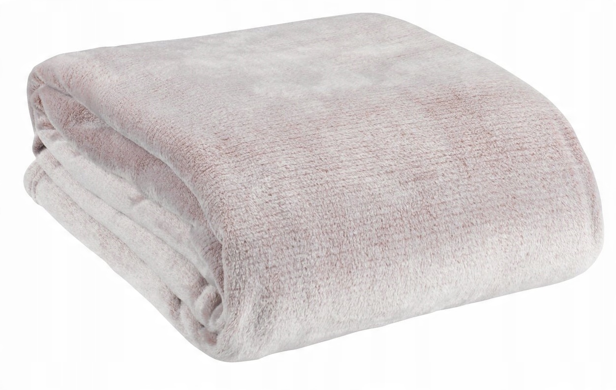 

Koc polar narzuta flanela 200x220 różowy Krattfiol