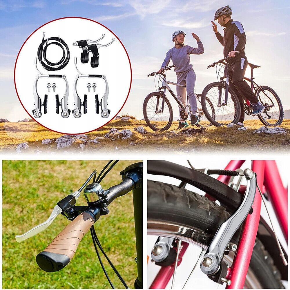 ZESTAW HAMULCÓW ROWEROWYCH V-BRAKE, LINKI HAMULCOWE I DŹWIGNIE HAMULCOWE Model Zestaw hamulców rowerowych