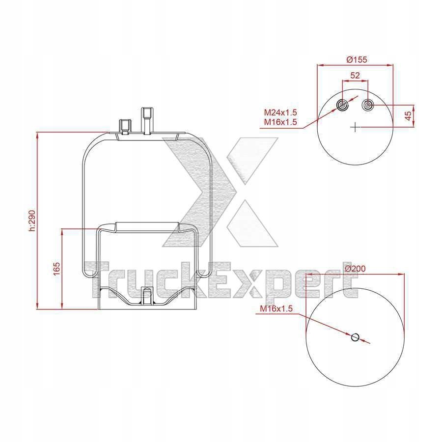 MIECH ZAWIESZENIA ACTROS TYL MP2/MP3