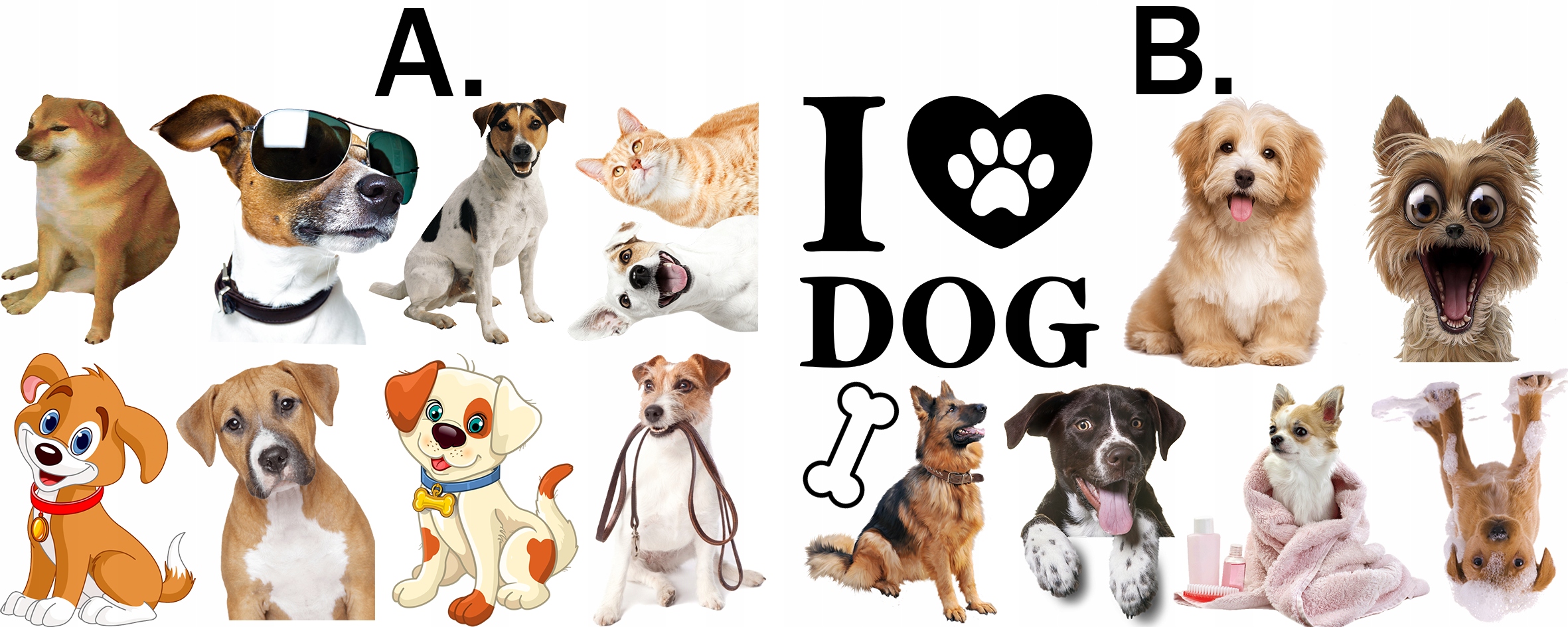 TATUAŻE ZMYWALNE PSY PIESKI - WIELE WZORÓW Marka inny