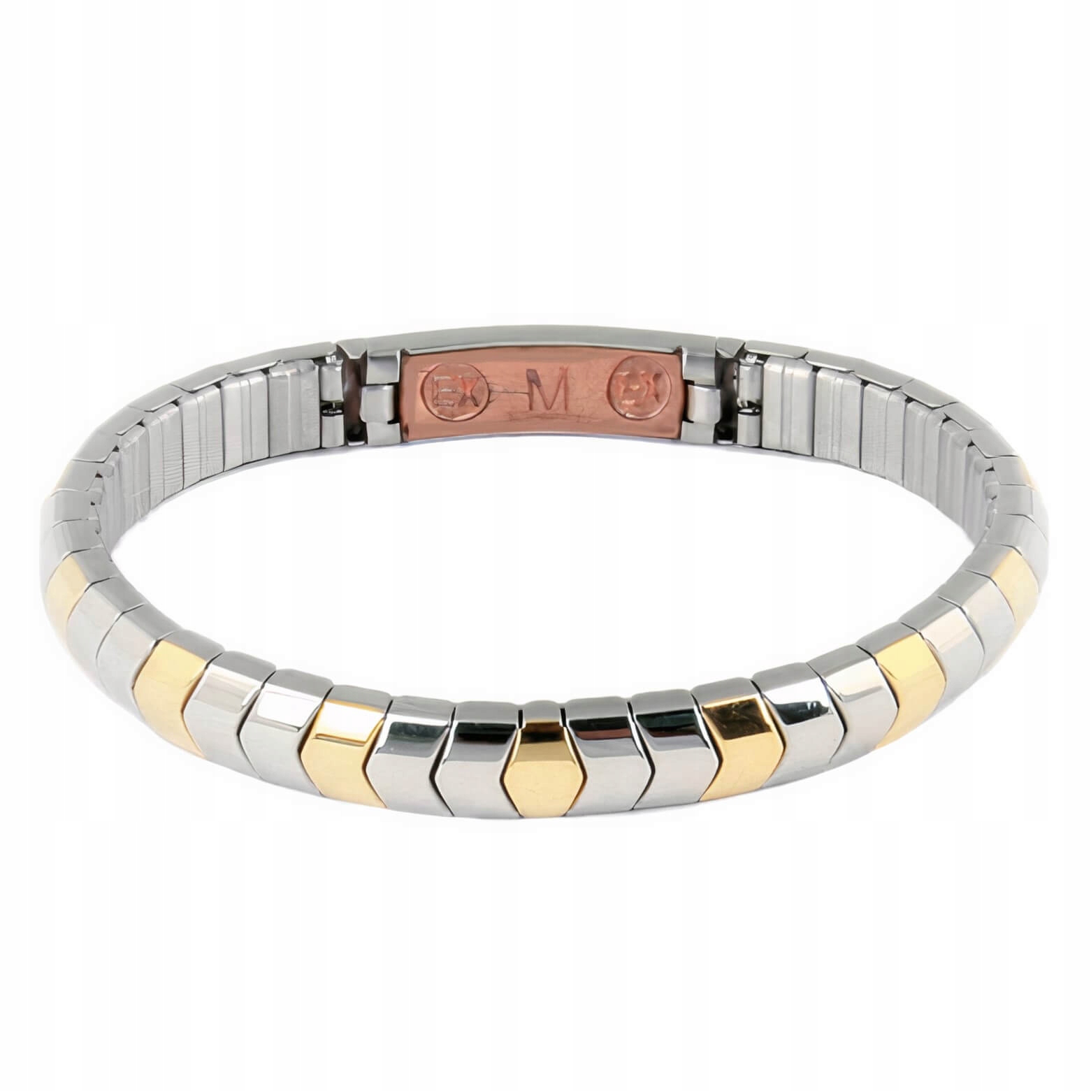 Magnetický náramek z pozlacené jedle Elastická Ocel