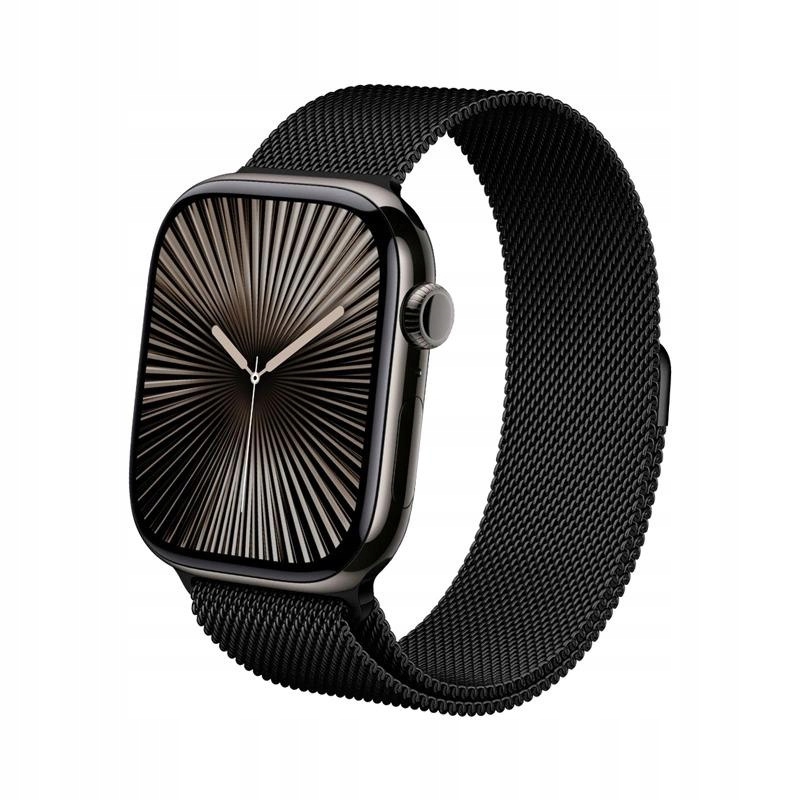 Pasek do Apple Watch Ultra Se 11 10 9 8 44 45 46 49 Opaska Crong Czarna