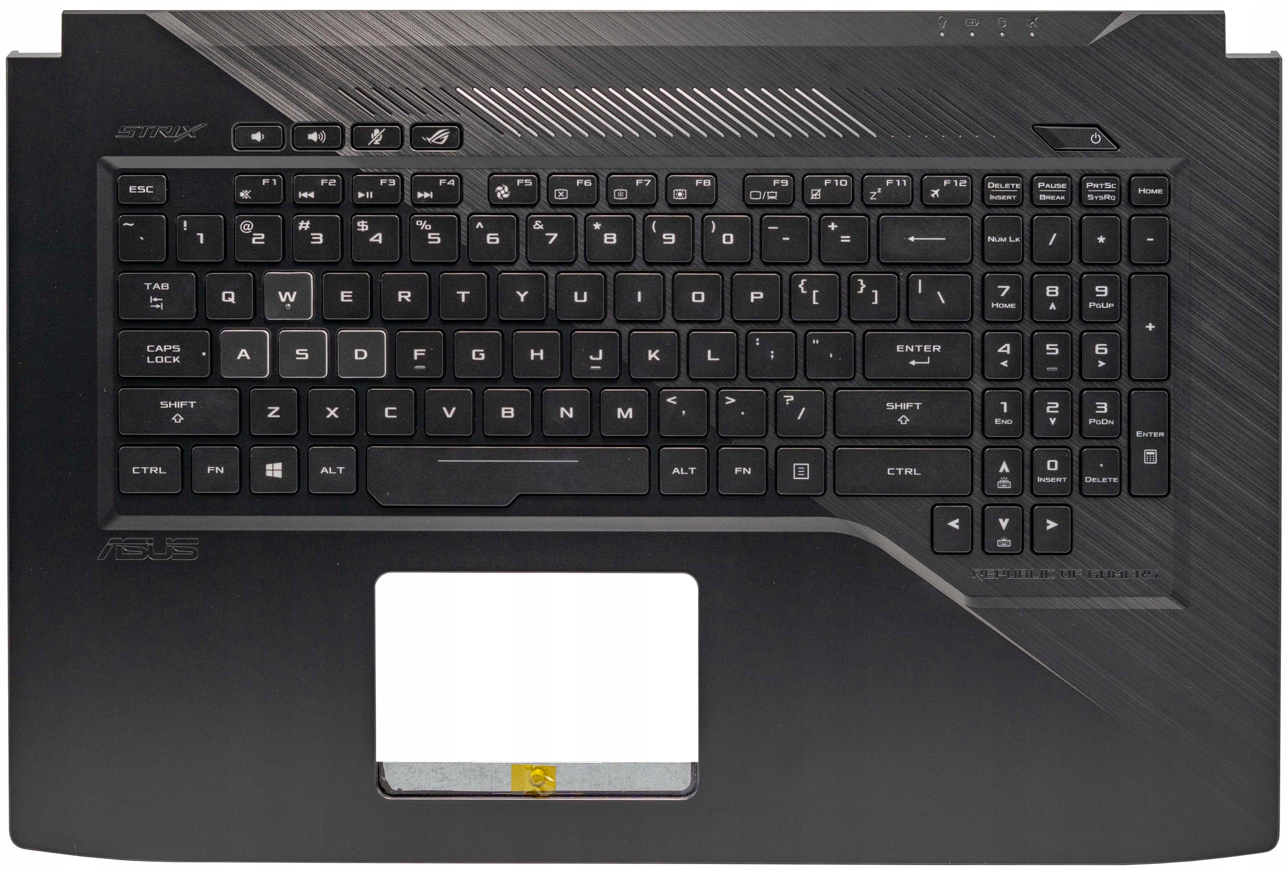 Asus Rog Strix GL703VD Palmrest Horní Klávesnice 90NB0GM2-R31US0