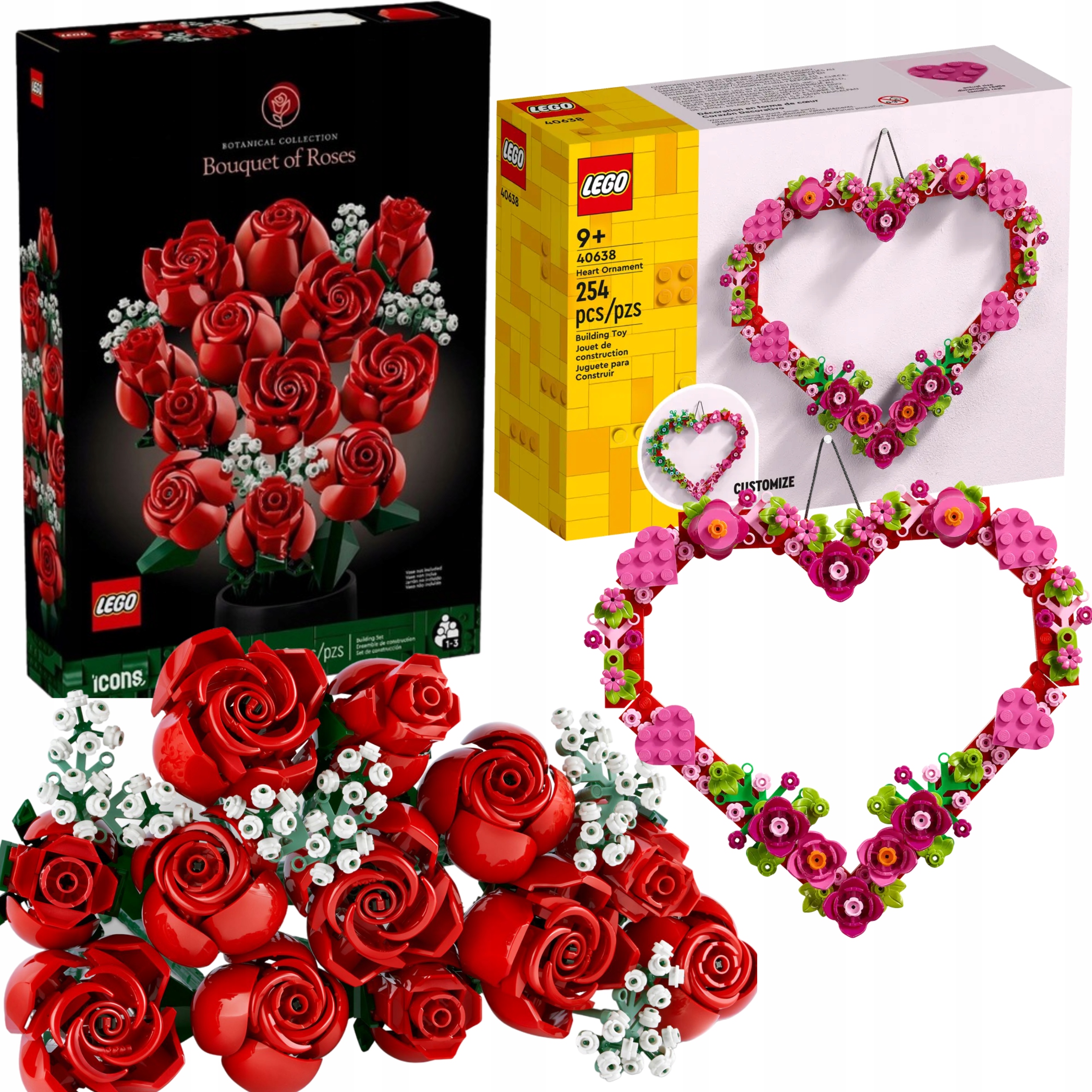 Lego Icons 10328 Kytice Růží Valentýnský dárek pro ni Dárek