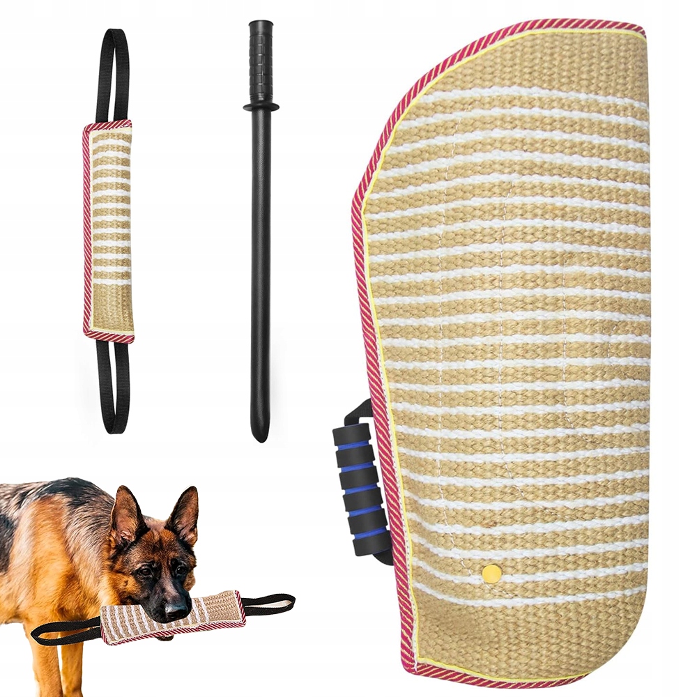 Tréninková sada pro psa K9 rukáv juta kousátko bič