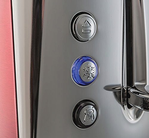 RUSSELL HOBBS Toster Luna Stalowy Czerwony 2 Kromki 1550W — miniatura 5