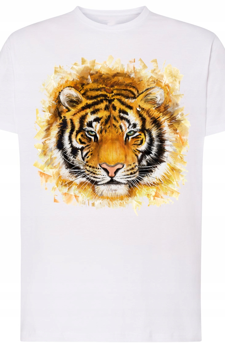 

Tygrys Modny T-shirt Męski Nadruk Rozm.5XL