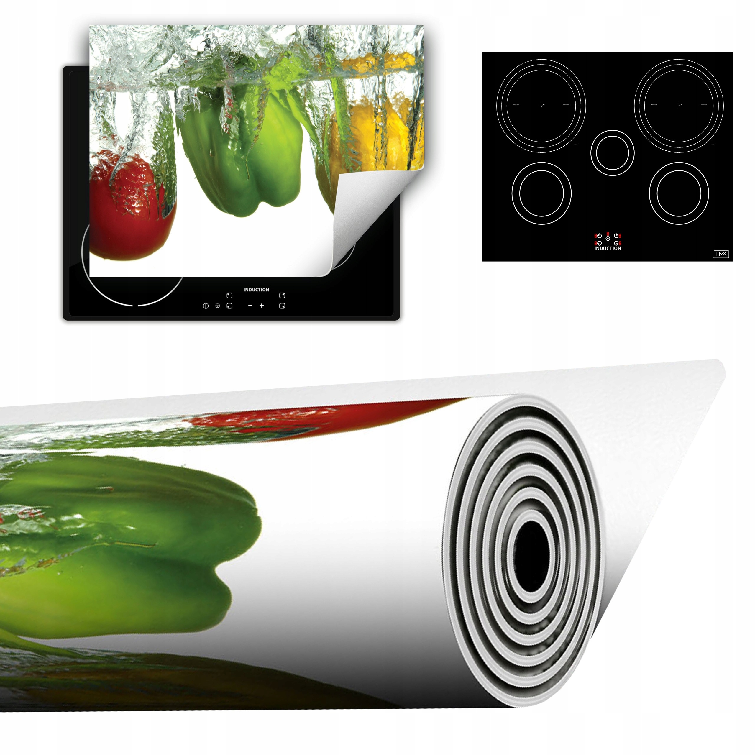 Vinylová Podložka Do Kuchyně Více Místa 70x52 Voda paprika