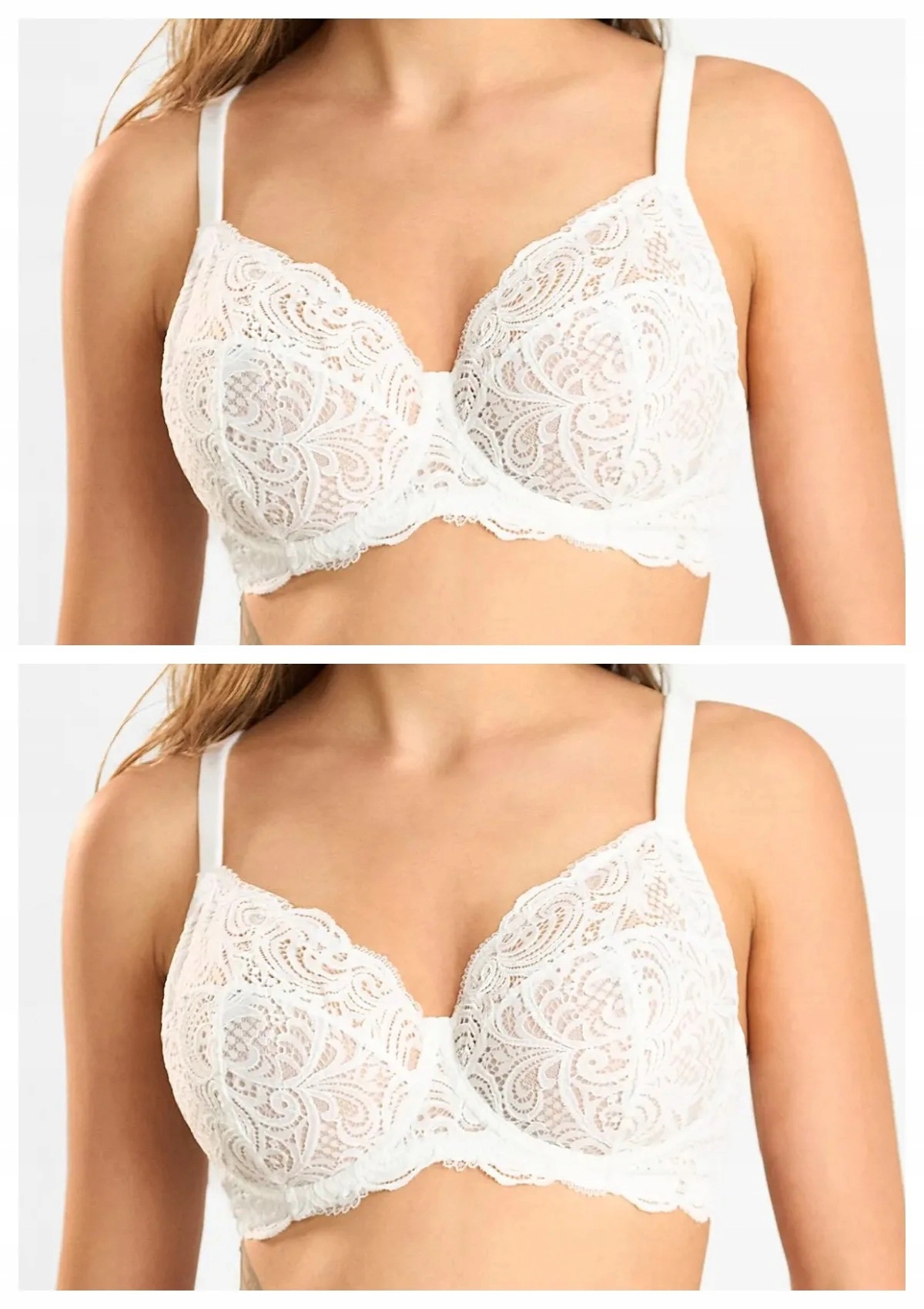 Lormar Frizzante 136L měkká krajková podprsenka 2 ks bílá 75D