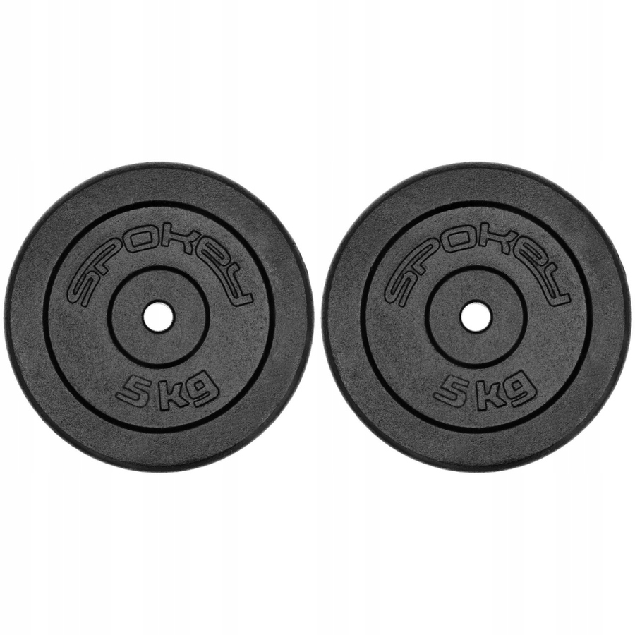 Sada litinových zátěžových talířů na Osa pro silový trénink 2x5 kg Spokey