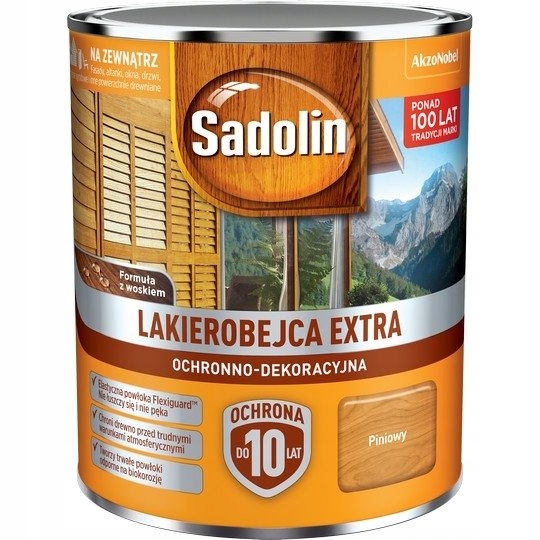 

Sadolin Extra lakierobejca 0,75L Piniowy Pinia 2