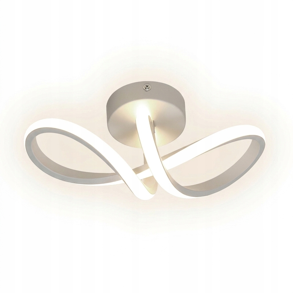 Lampa Sufitowa Led Kinkiet Zyrandol Biały 4500K 16W Nowoczesny Do Salonu