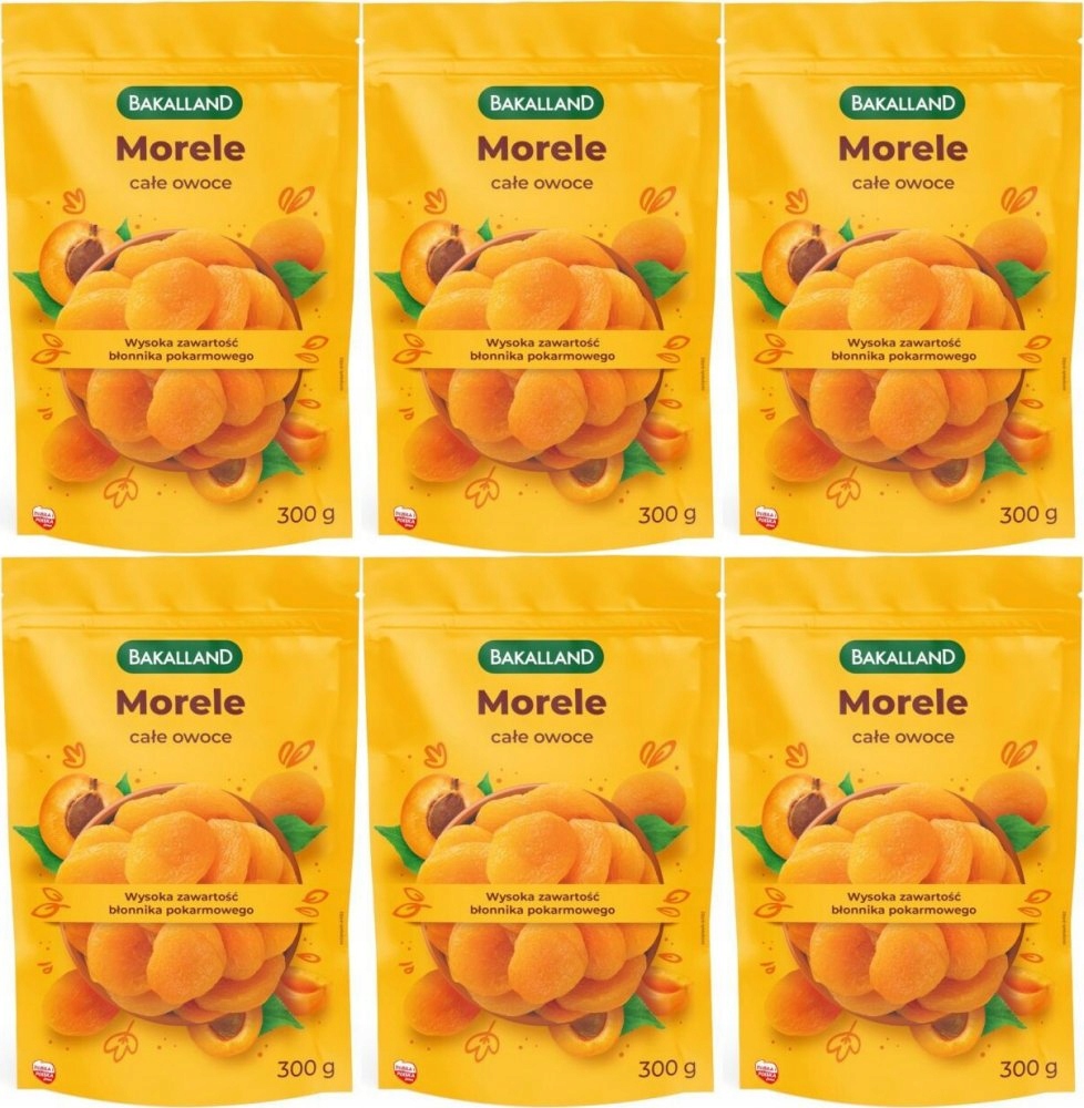 Morele suszone Bakalland 300g x6