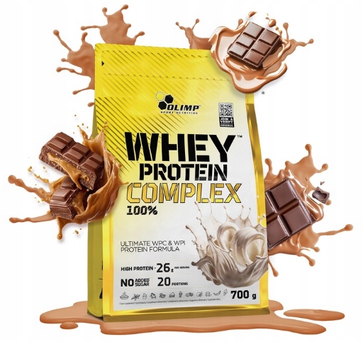 Protein Olimp Whey Protein Complex čokoládovo-karamelový prášek