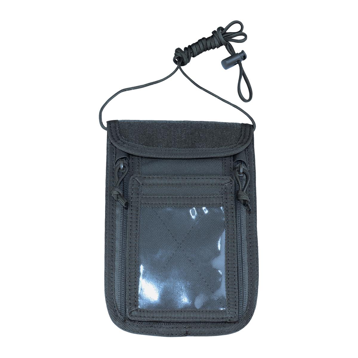 Torebka identyfikacyjna Szara Camo ID na szyję paszportówka organizer