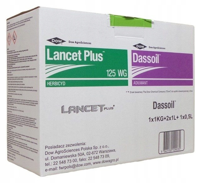 

Lancet Plus 125 Wg 1KG + Dassoil 2,5L Na Chwasty