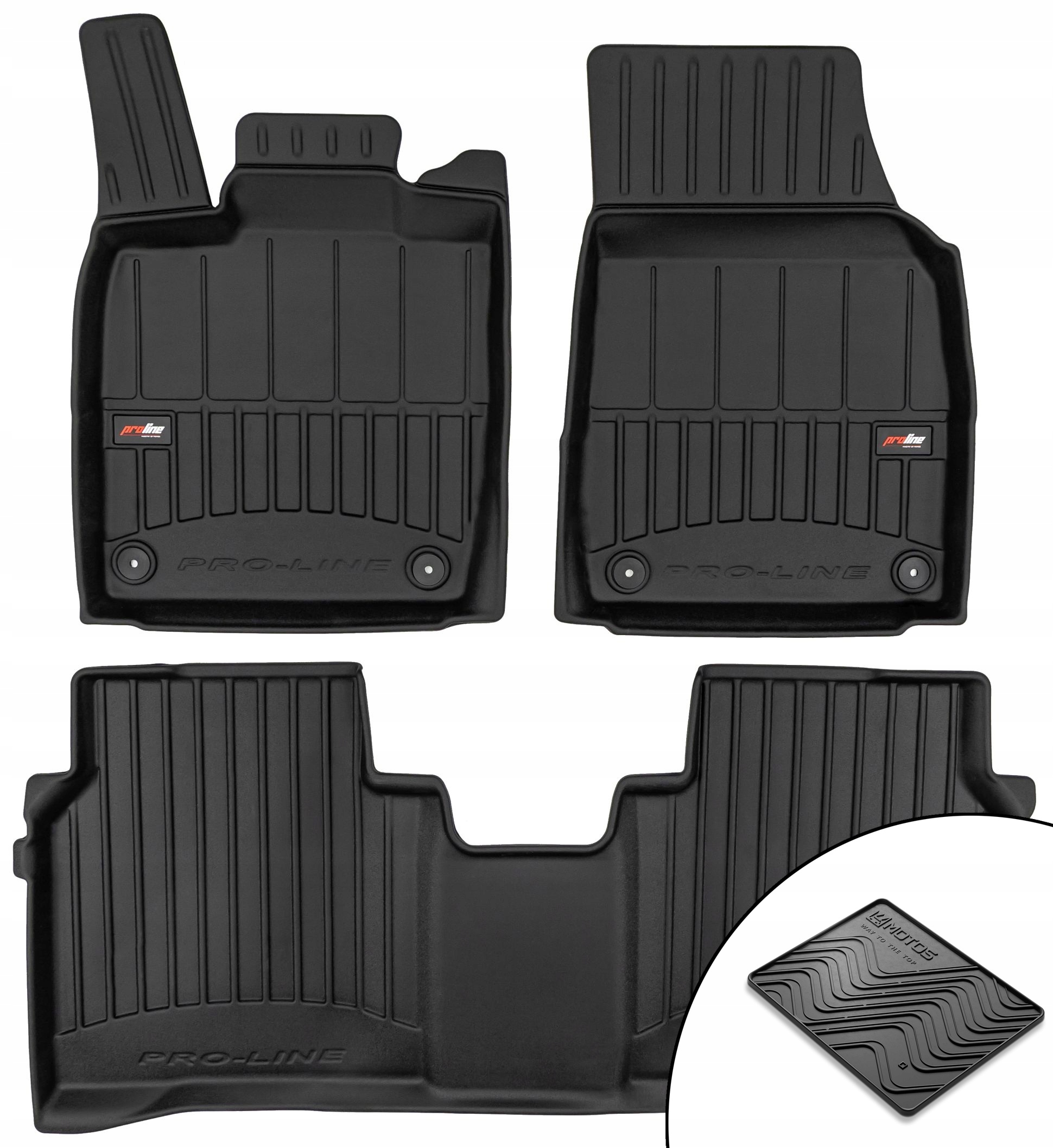 Gumové 3D koberce Volkswagen ID.7 od 2023 rohož bonus