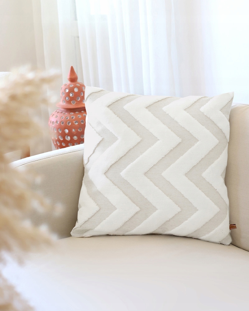 Kremowe Poszewki dekoracyjne 2szt. 45x45 boho ecru EAN (GTIN) 8684020010489