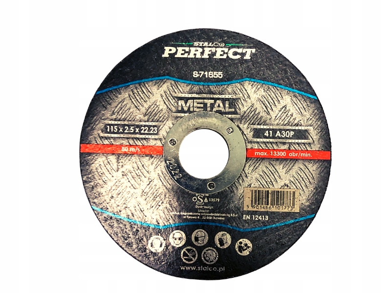 

Tarcza metal płaska 115x1 mm S-71651 Perfect